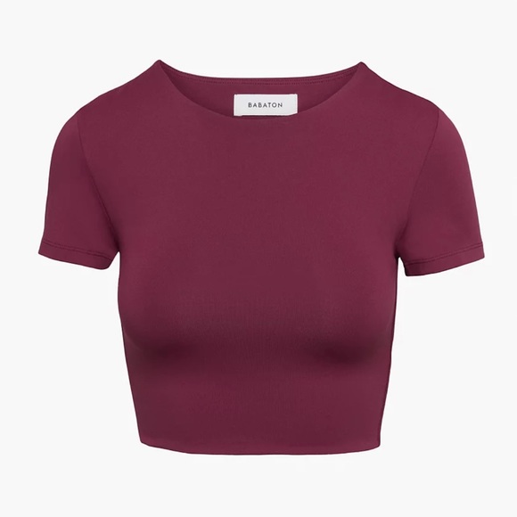 BABATON CONTOUR CREW CROPPED T-SHIRT - Picture 1 of 4